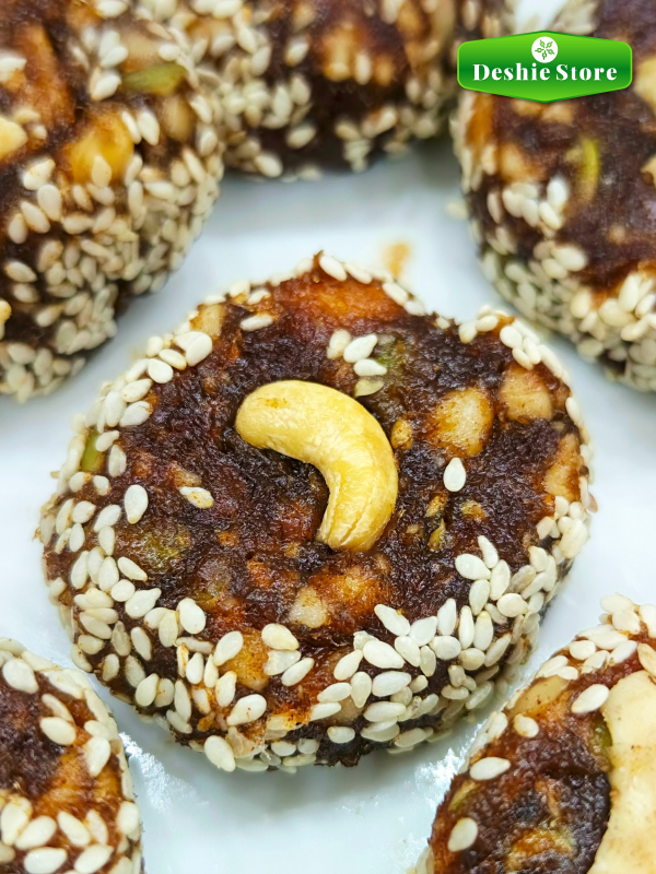 খেজুর বাদাম বরফি